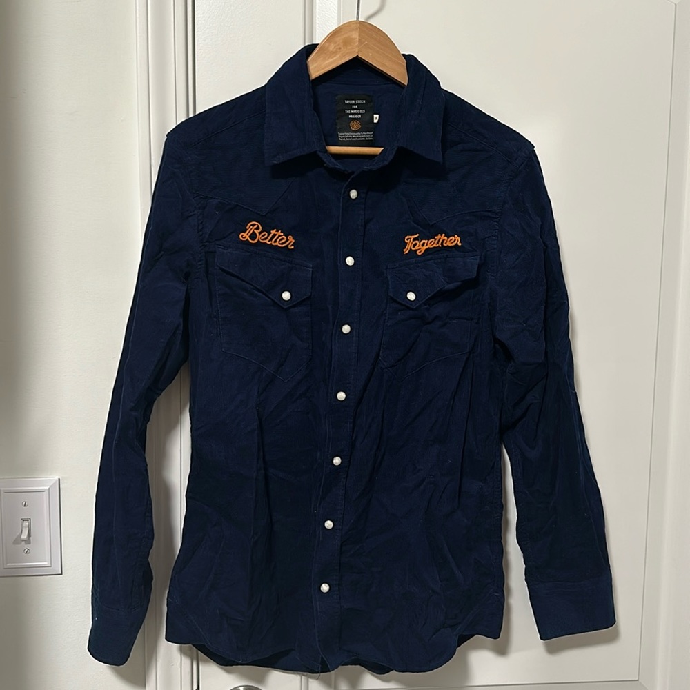 Taylor Stitch the Marigold Project Chain stitch western button down shirt